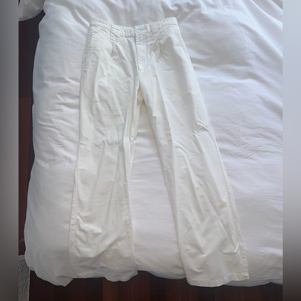 Brandy Melville White Trousers